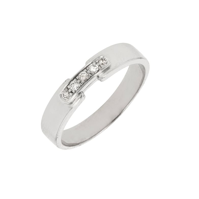 Bague diamants 0.07 carat or blanc 3.05g Comme neuf -  reconditionné disponible sur Gemme Les Bijoux
